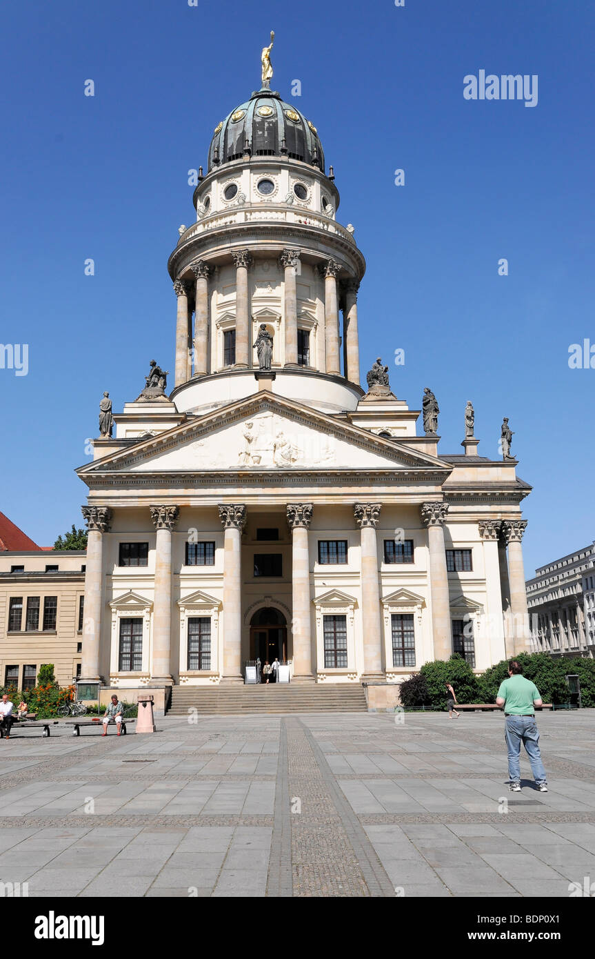 Franzoesischer Dom, Cattedrale francese, piazza Gendarmenmarkt, capitale federale Berlino, Germania, Europa Foto Stock