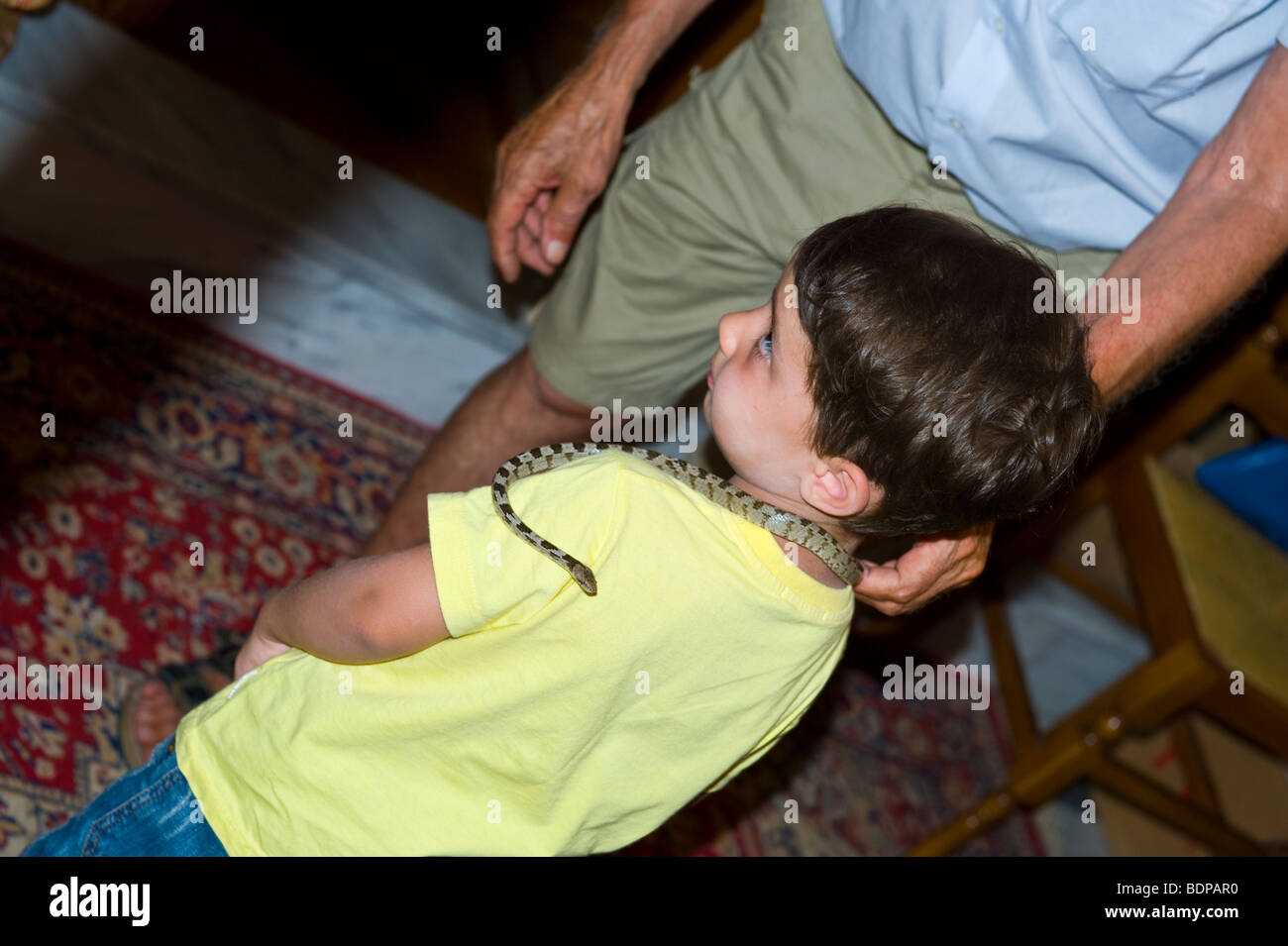 Chiesa della Vergine Maria Lagouvarda Vergine Maria dei serpenti a Markopoulo sull'isola greca di Cefalonia Grecia GR Foto Stock
