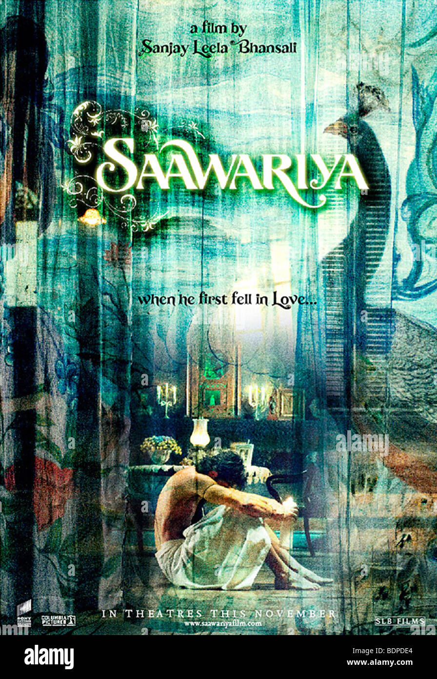Saawariya Anno : 2007 Direttore : Sanjay Leela Bhansali Ranbir Kapoor poster (USA) basato su Fëdor Dostoevskij Foto Stock