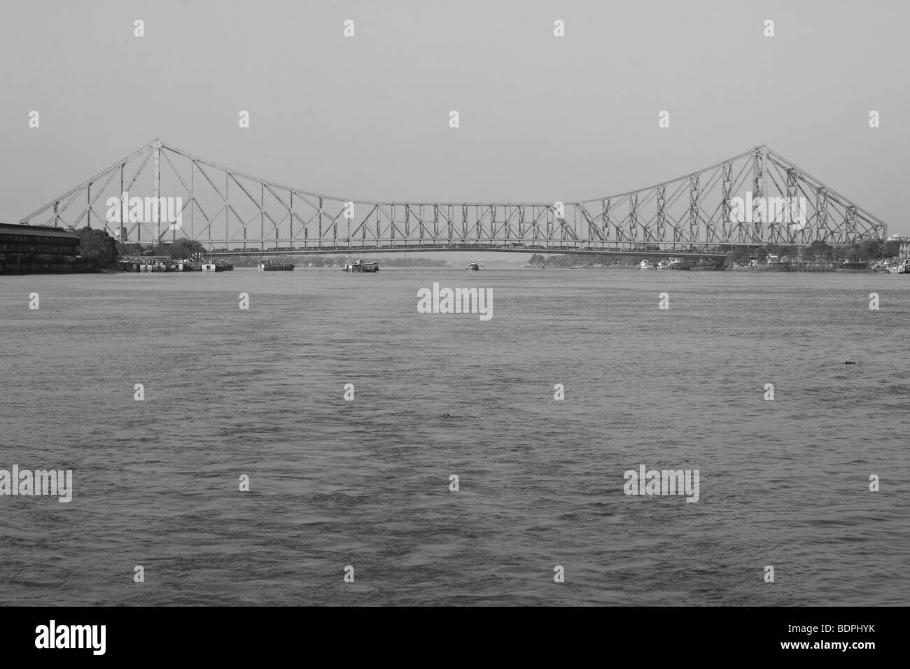 Quella di Howrah Bridge in Calcutta India Foto Stock