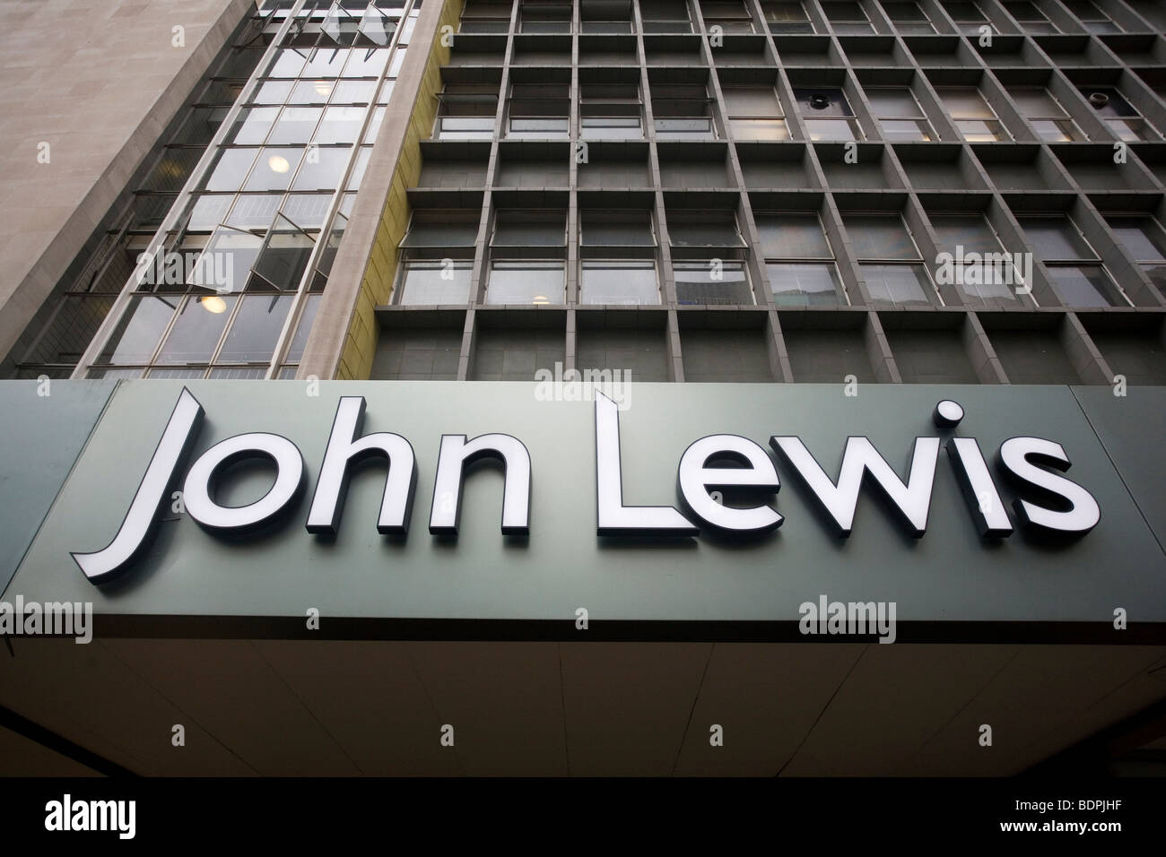 Segno di John Lewis Foto Stock