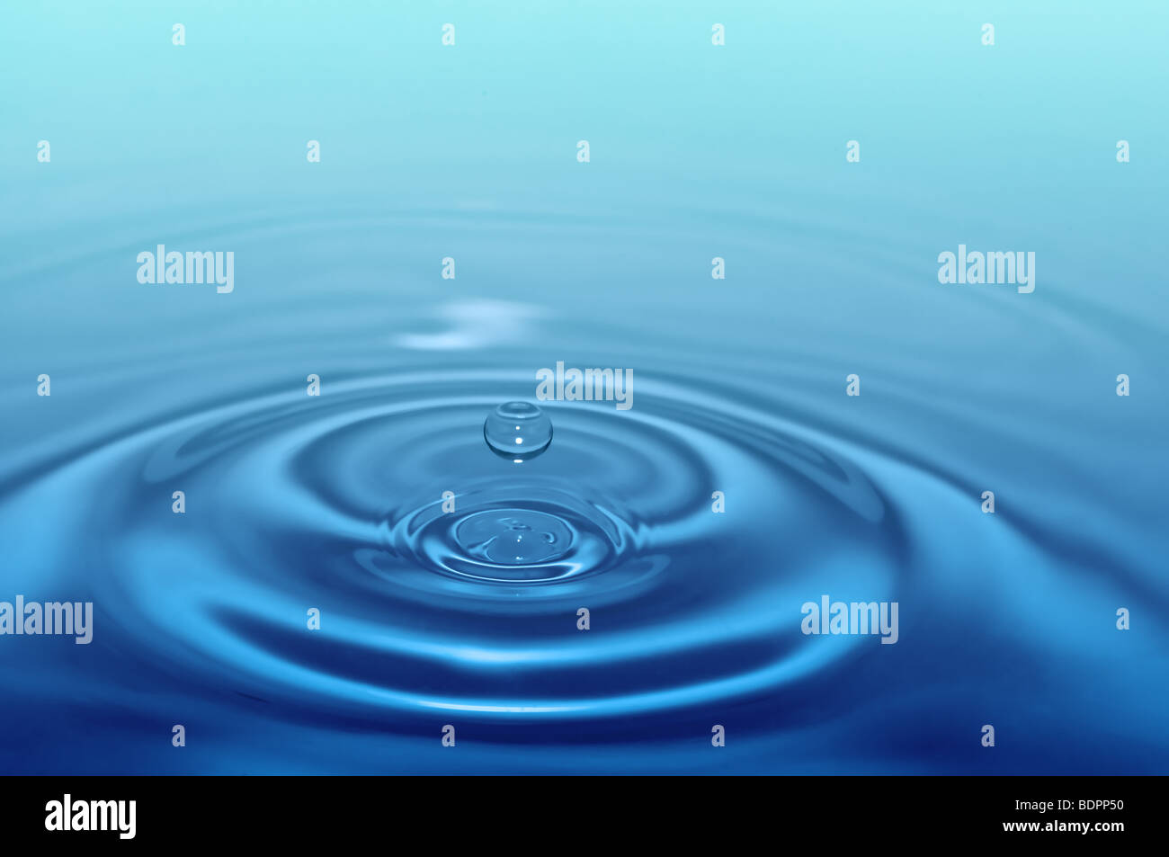 Splash Water drop per concept design Foto Stock
