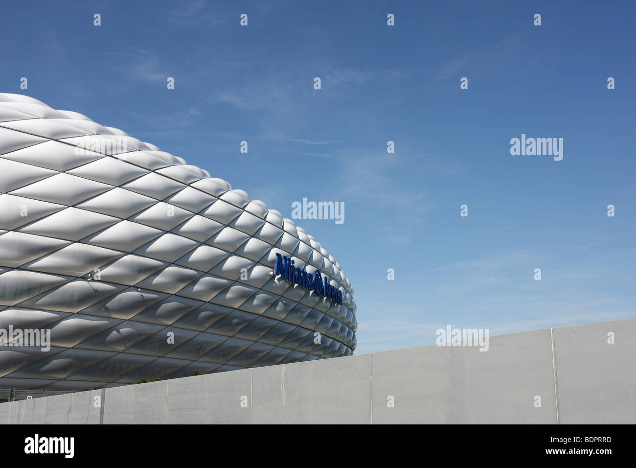 Lo stadio Allianz Arena di Monaco di Baviera, Germania Foto Stock