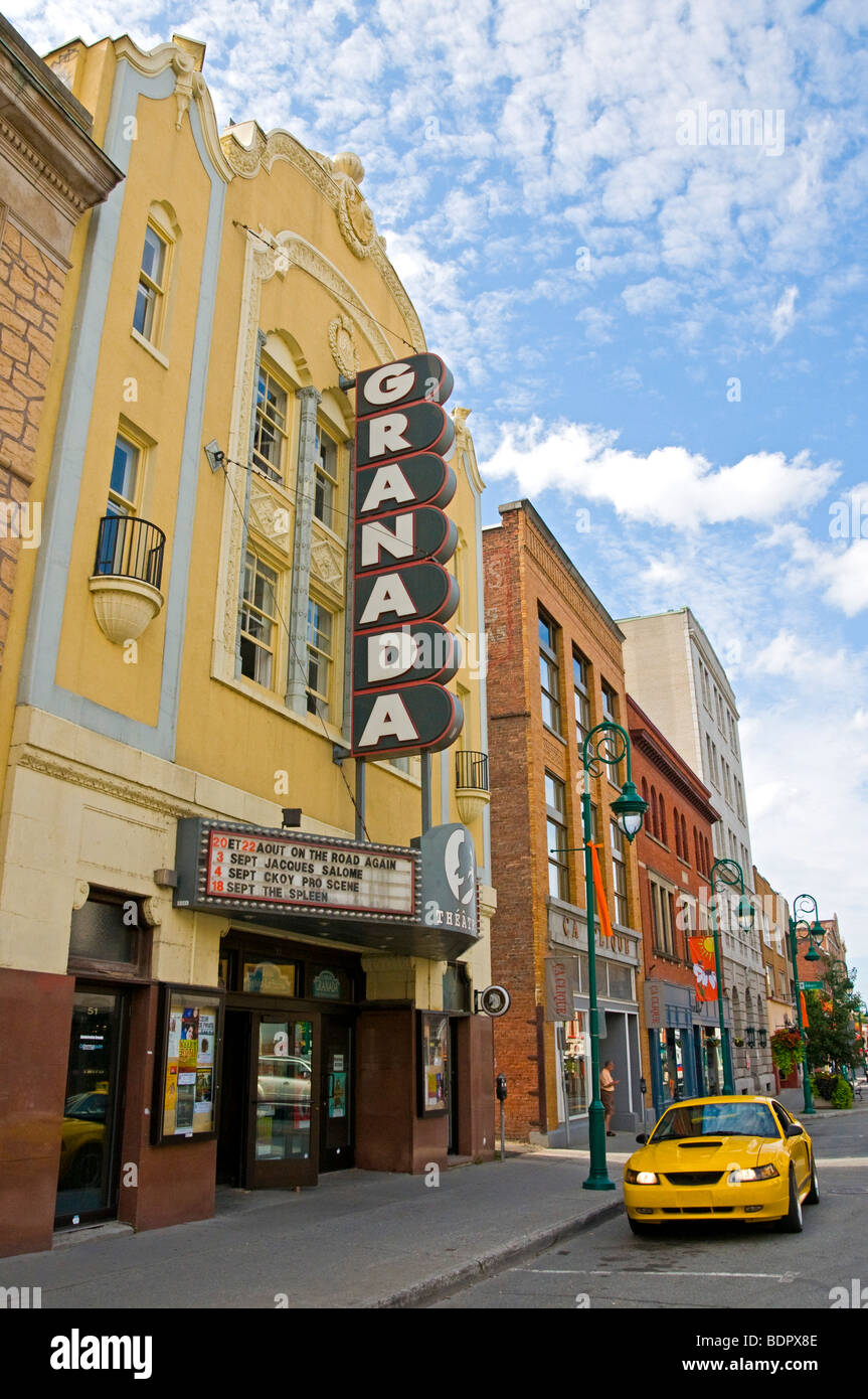 Wellington street area storica città di Sherbrooke Eastern Townships Québec Canada Foto Stock
