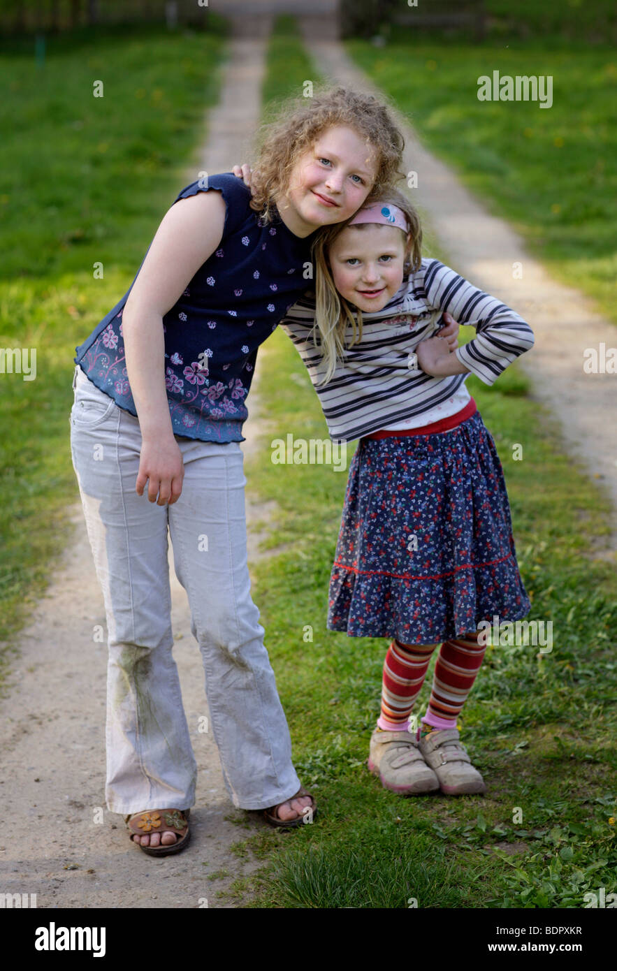 Due ragazze Foto Stock