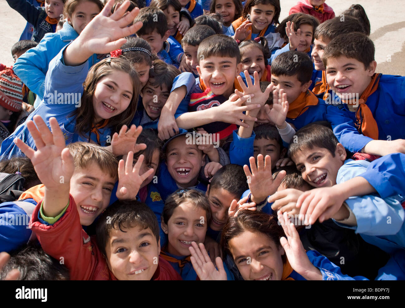 Gli studenti a scuola. Foto Stock