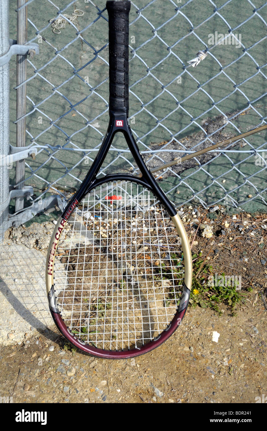 Racchetta da tennis Foto Stock