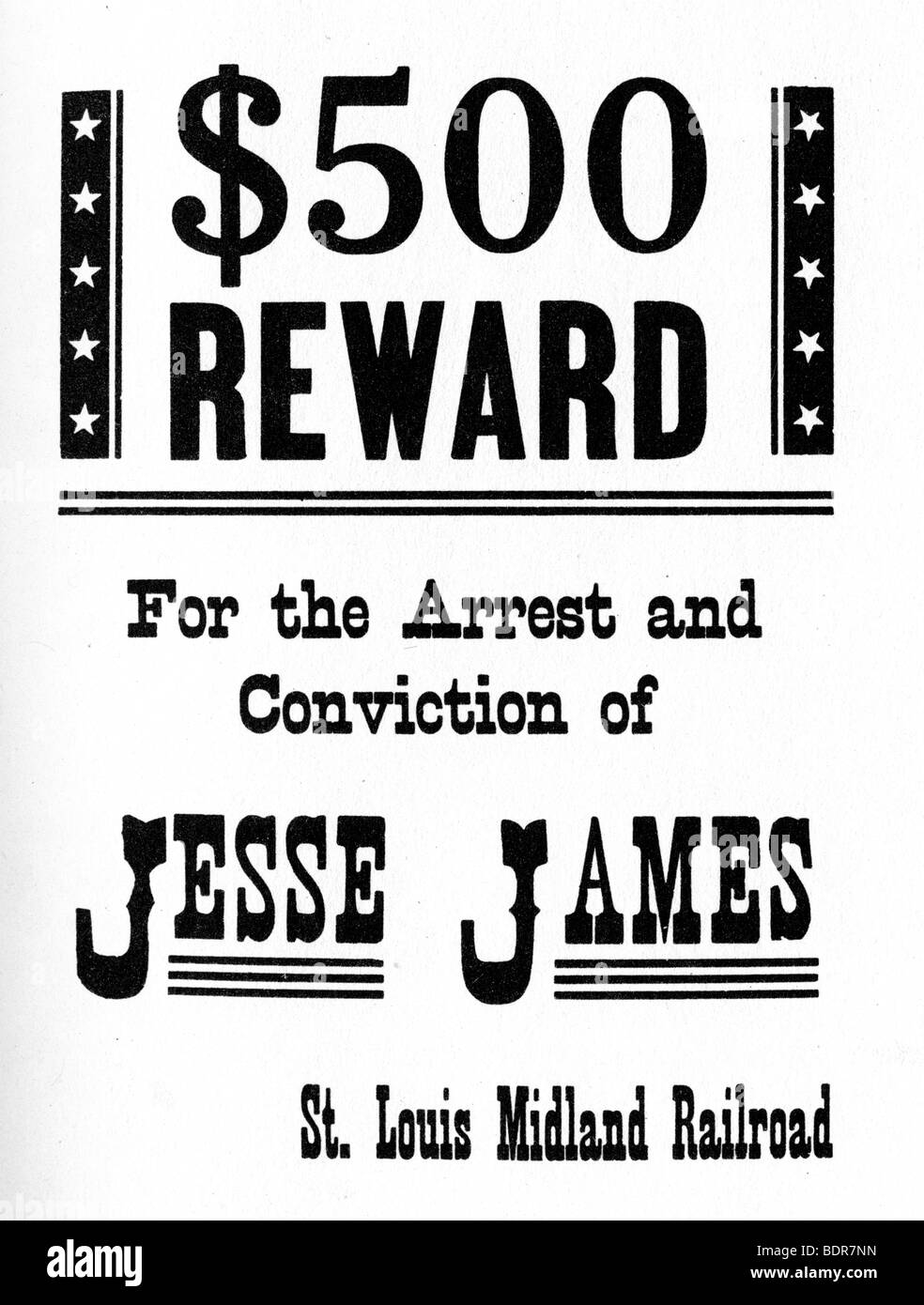 Manifesto Wanted, c1868-1882 (1954). Artista: sconosciuto Foto Stock