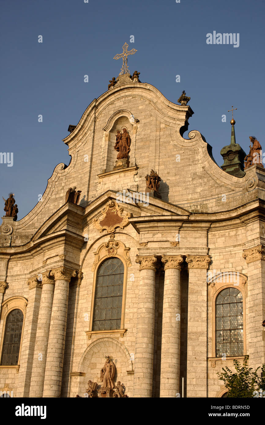 Cattedrale barocca in Zwiefalten, Svevo, Baden-Wuerttemberg, Germania, Europa Foto Stock