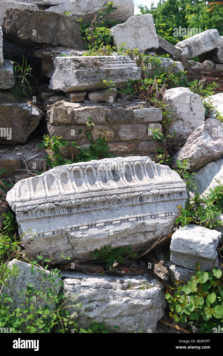 Forum antica Augusta Trayana, Stara Zagora, Bulgaria Foto Stock