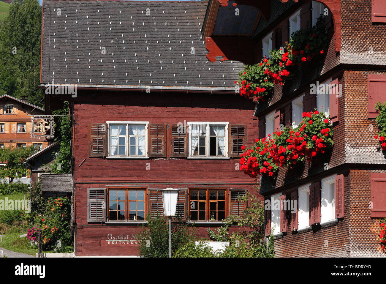 Schwarzenberg, Foresta di Bregenz, Bregenzerwald, Vorarlberg, Austria, Europa Foto Stock