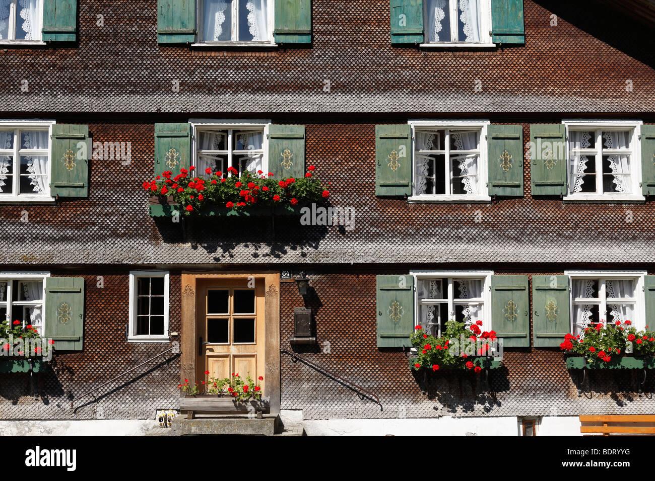 Bregenzerwald Casa in Bezau, Foresta di Bregenz, Bregenzerwald, Vorarlberg, Austria, Europa Foto Stock