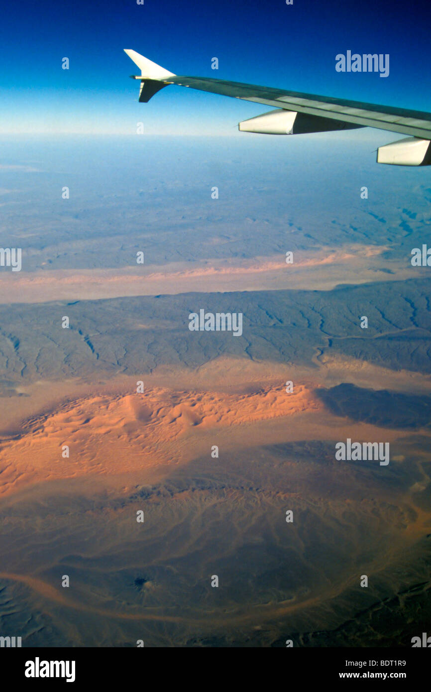 Niger, paesaggio dall'aereo Foto Stock