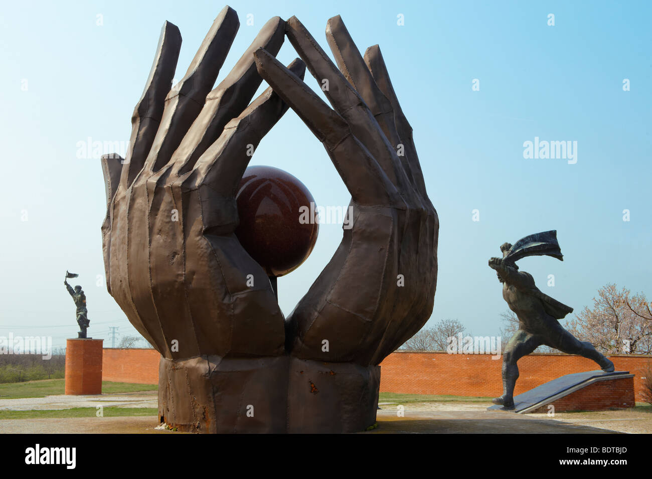 Statua in ricordo di scultura - Parco di sculture comunista museum - Budapest - Ungheria Foto Stock