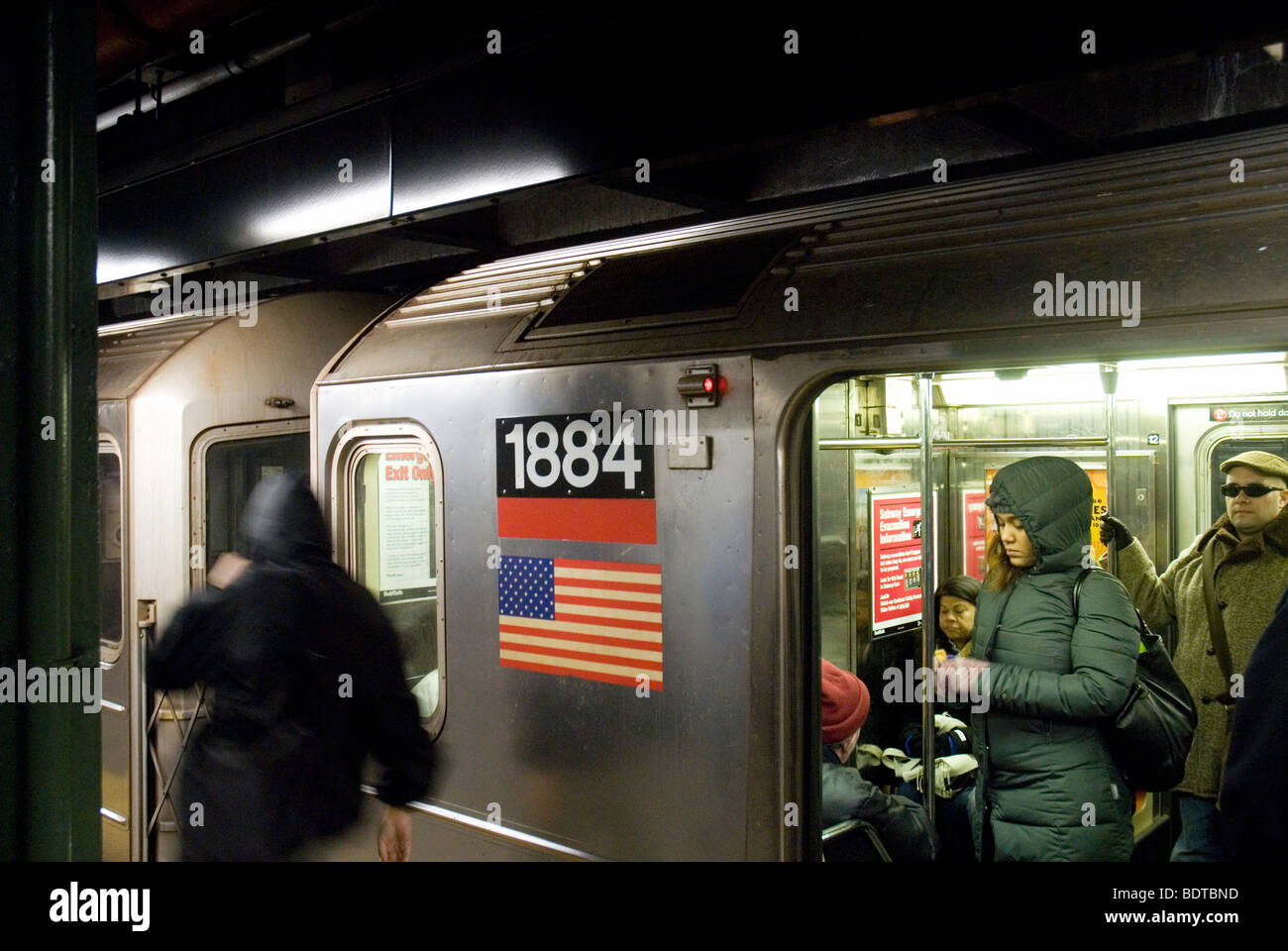 Stati Uniti d'America (New York). 2009. La metropolitana. Foto Stock