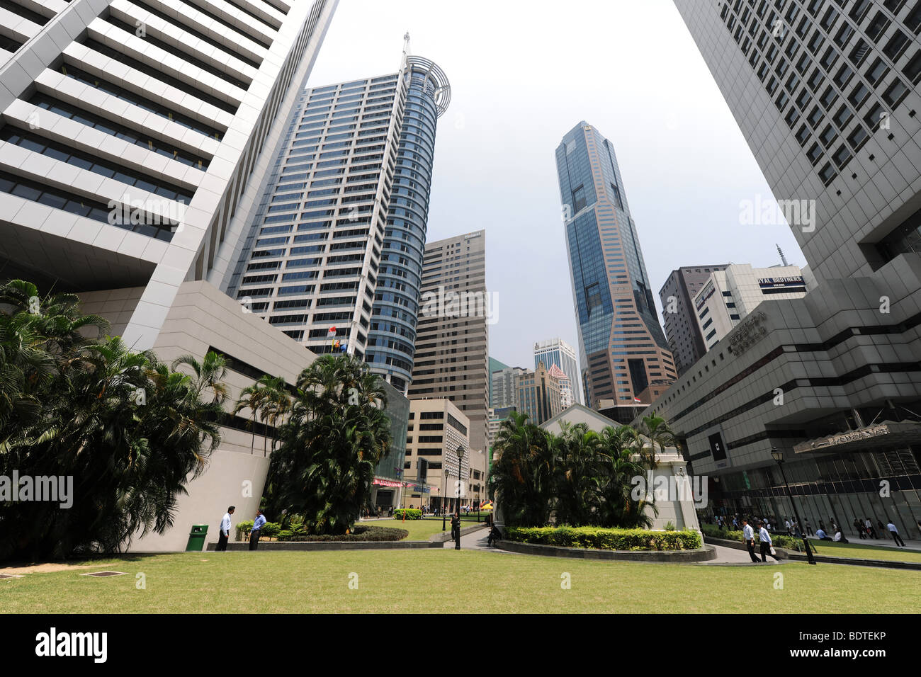 Raffles Place, Singapore Foto Stock