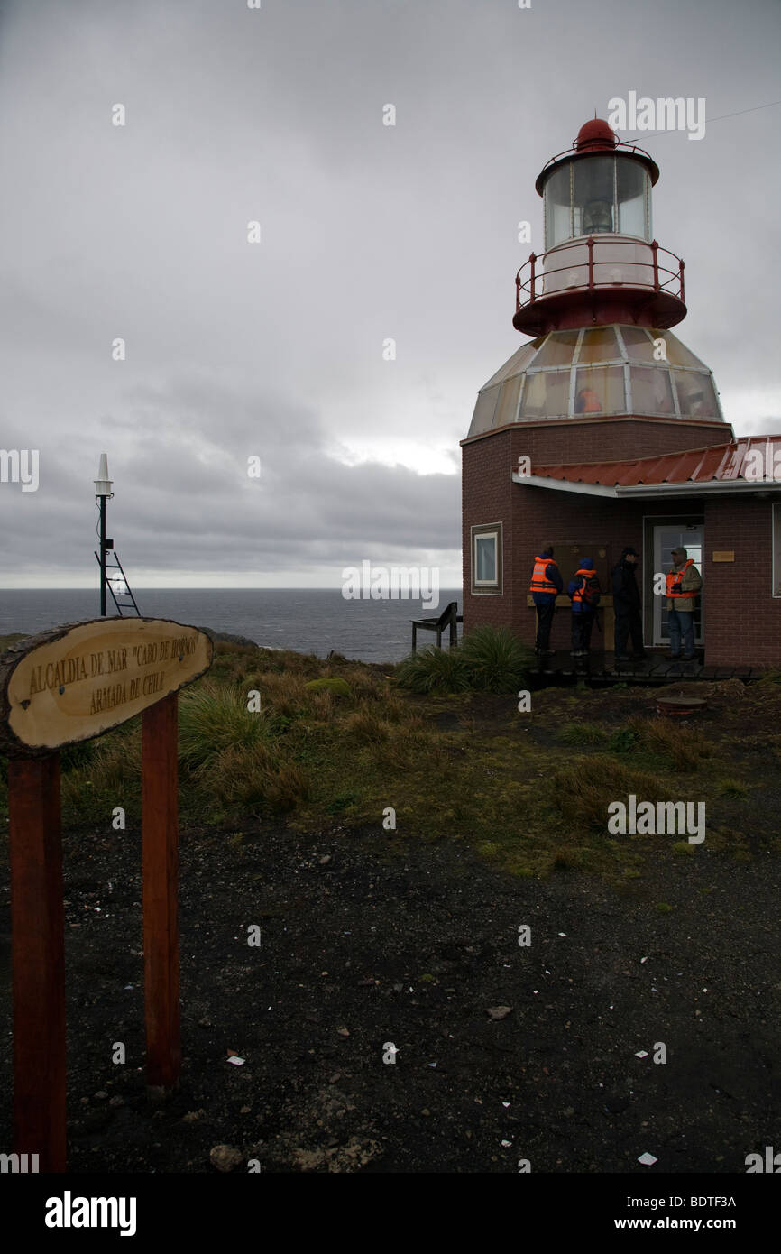 Capo Horn lighthouse, Cile Foto Stock