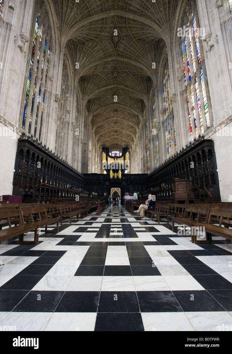 All'interno della Cappella del King's College di Cambridge, UK Foto stock -  Alamy