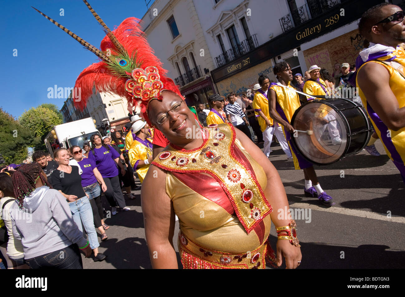 Carnevale di Notting Hill, London, Regno Unito Foto Stock