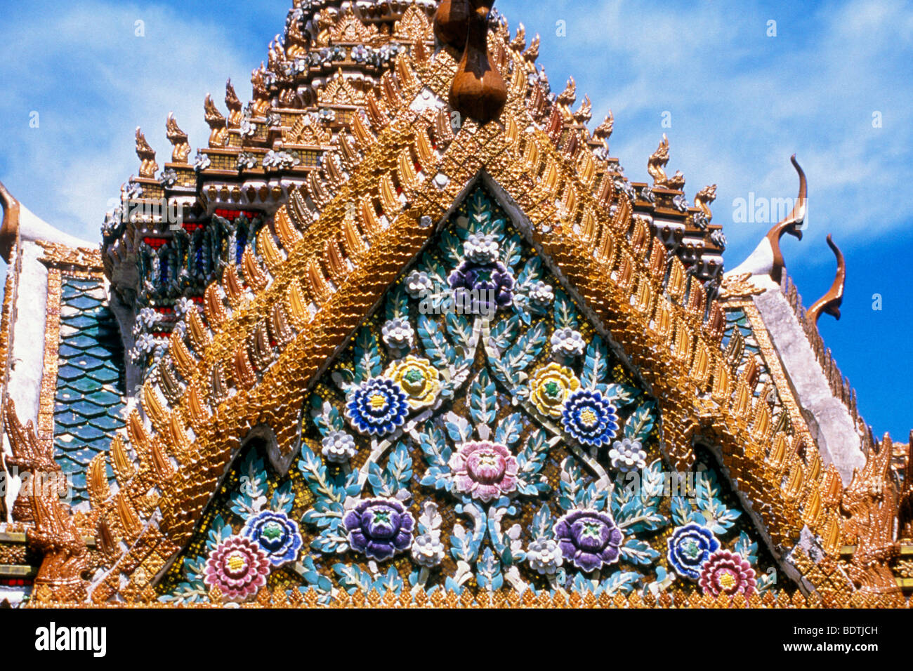 Thailandia, Bangkok, Wat Phra Kaeo, Grand Palace Foto Stock