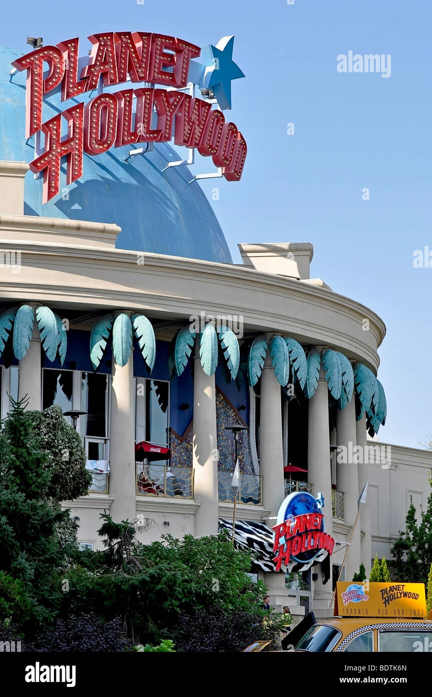 Al ristorante Planet Hollywood - Niagara Falls, Ontario, Canada Foto Stock