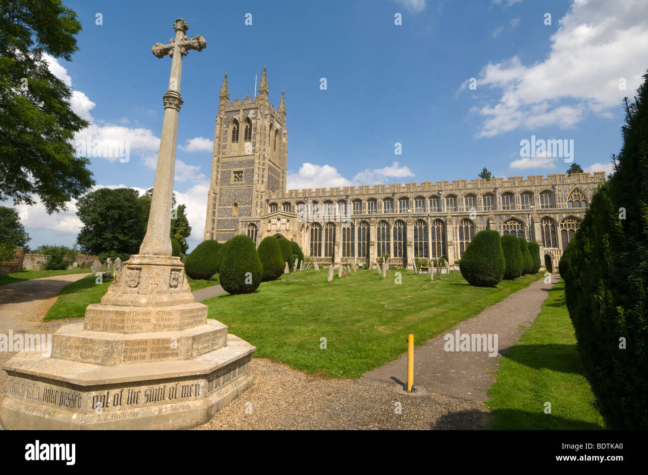 Chiesa della Santa Trinità Long Melford Suffolk REGNO UNITO Foto Stock