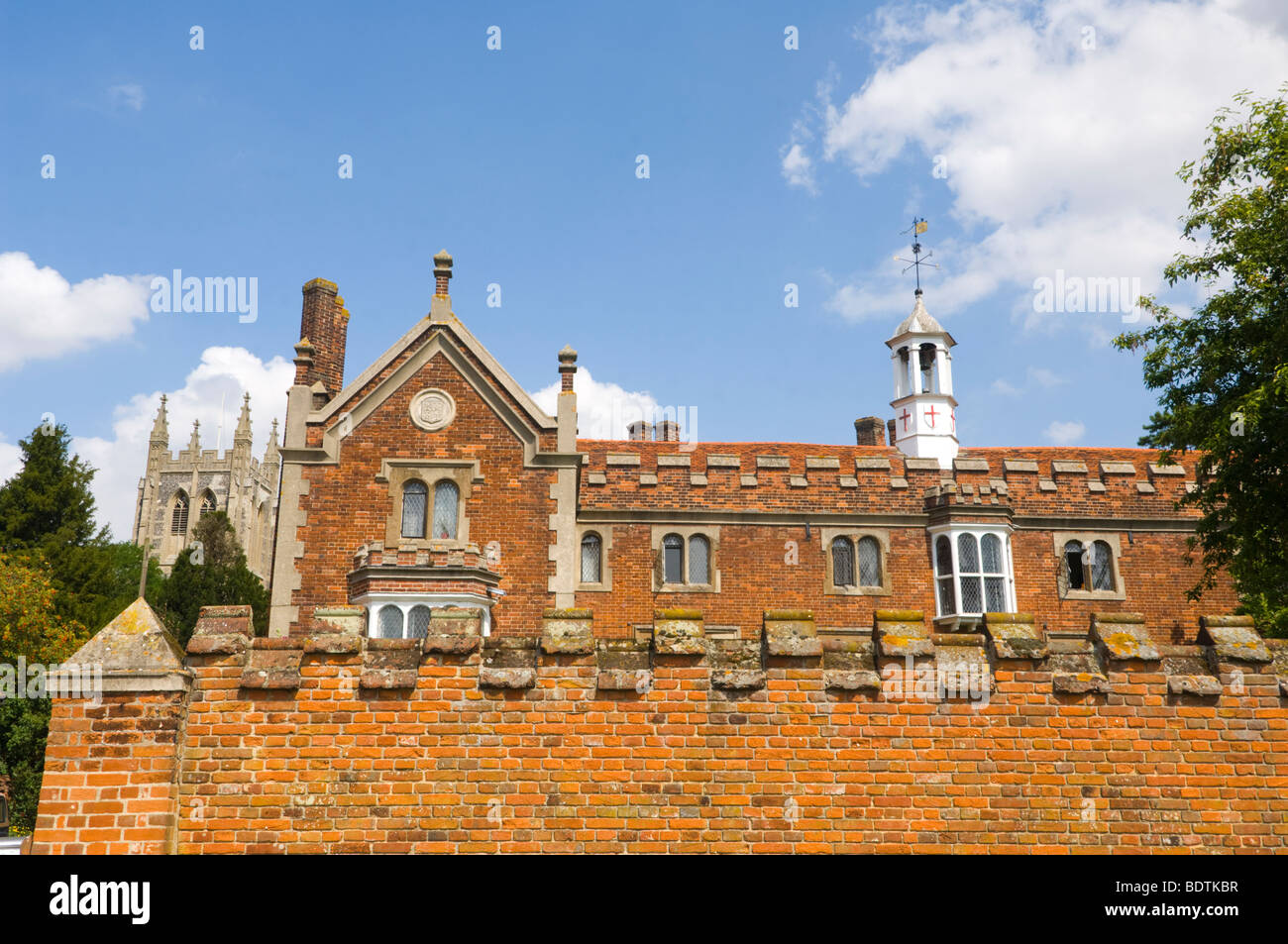 Long Melford Suffolk REGNO UNITO Foto Stock