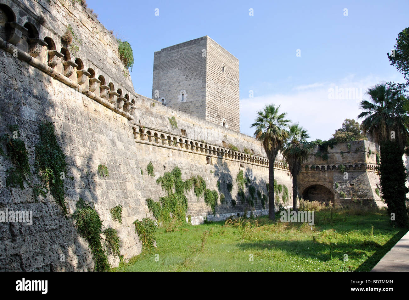 Castello Normanno Svevo di Bari e provincia di Bari, Puglia, Italia Foto Stock