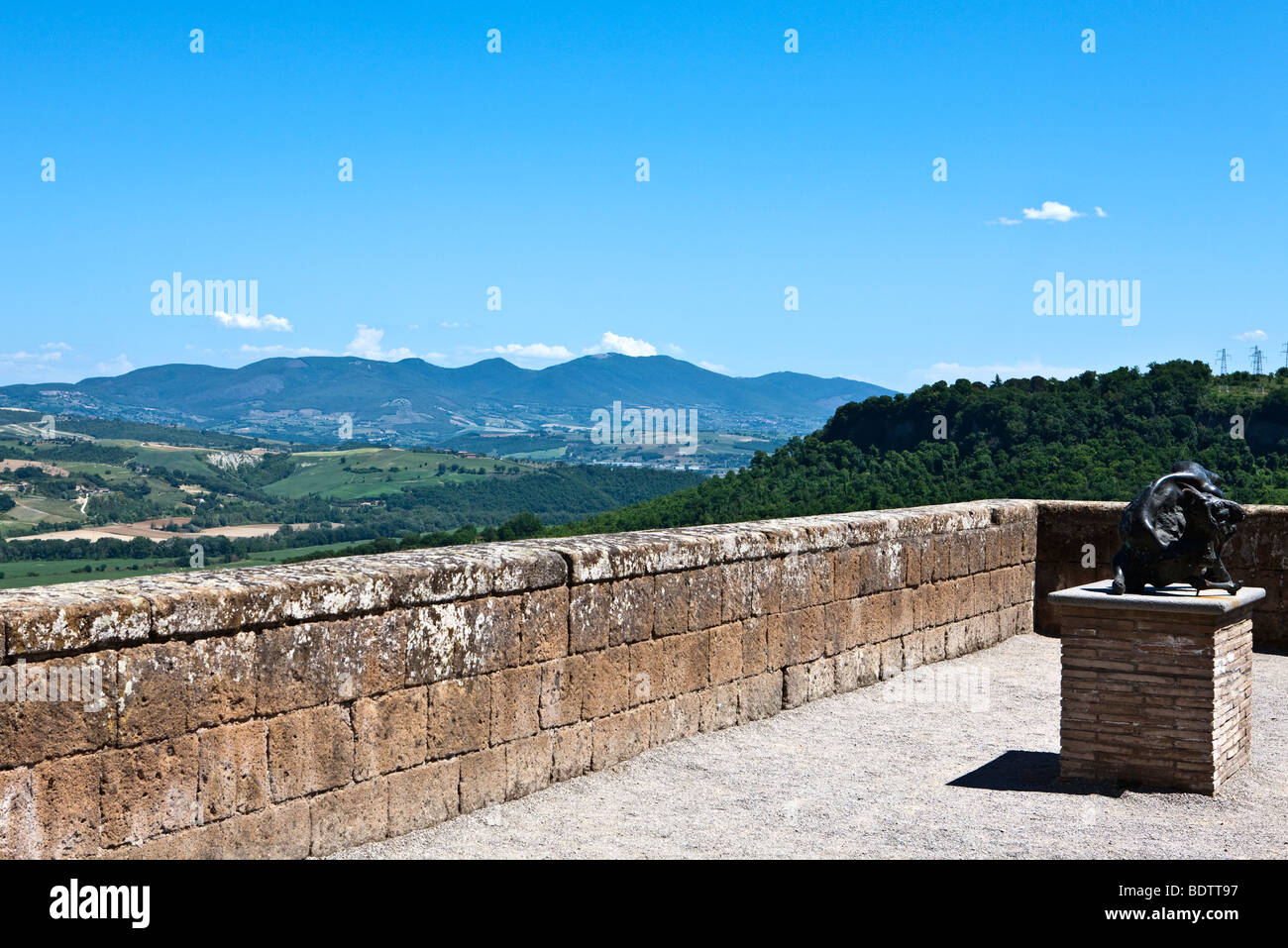 L'Italia,Umbria,Orvieto,vista dalla fortezza Albornoz Foto Stock
