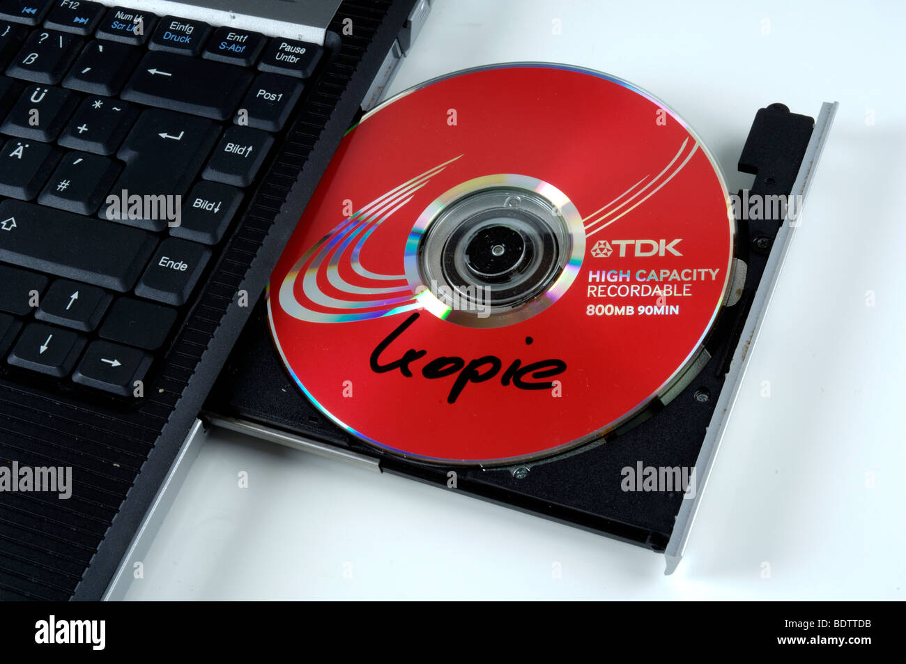 La pirateria CD copiato Foto Stock