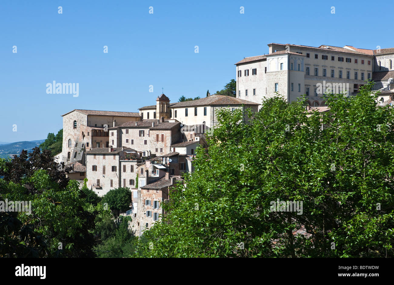 L'Italia,Umbria,Todi,vista della città Foto Stock