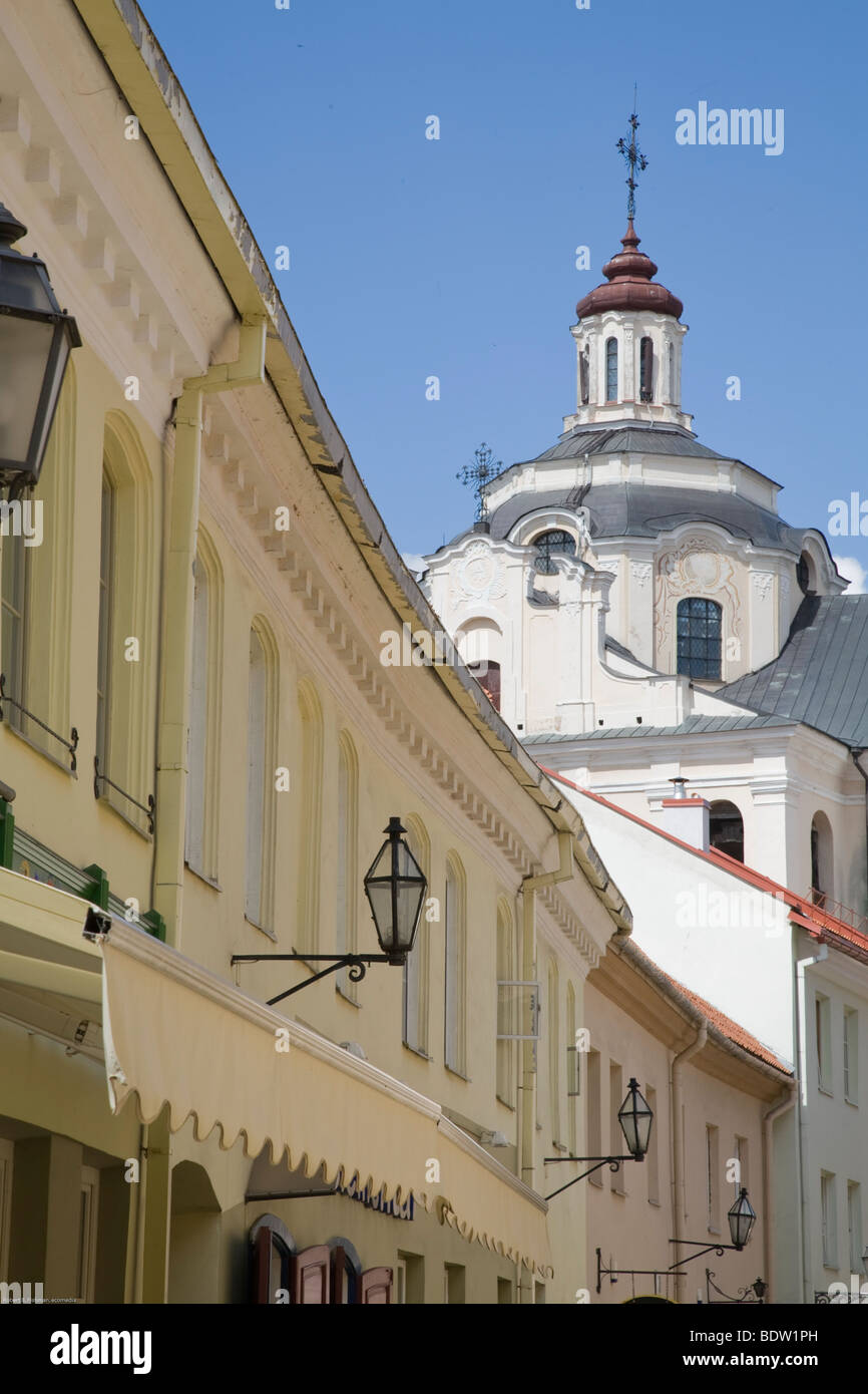 Haeuserfassade, facciate di case, Vilnius, vilna, litauen, Lituania Foto Stock