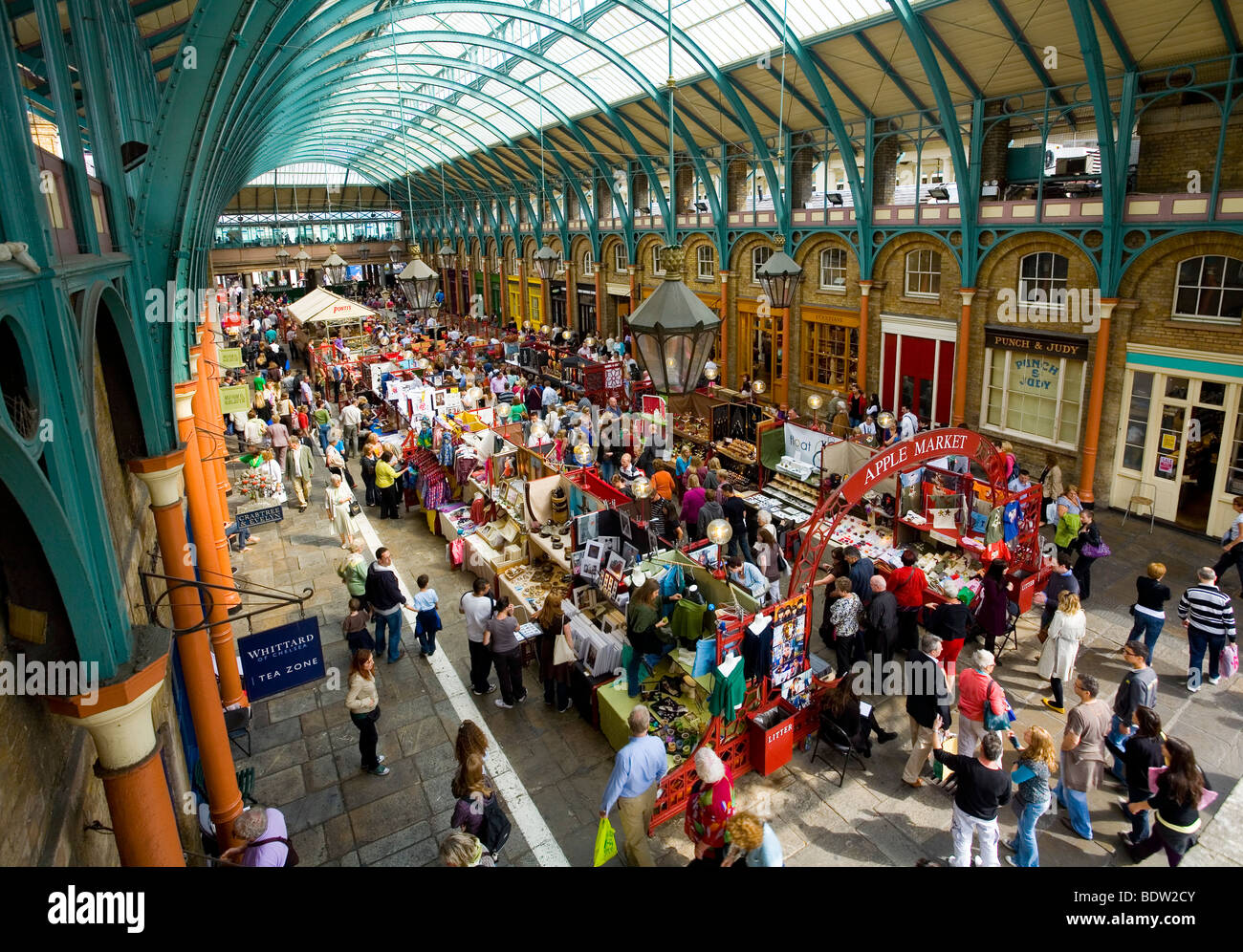 Il Covent Garden 'Apple mercato' di Londra Foto Stock