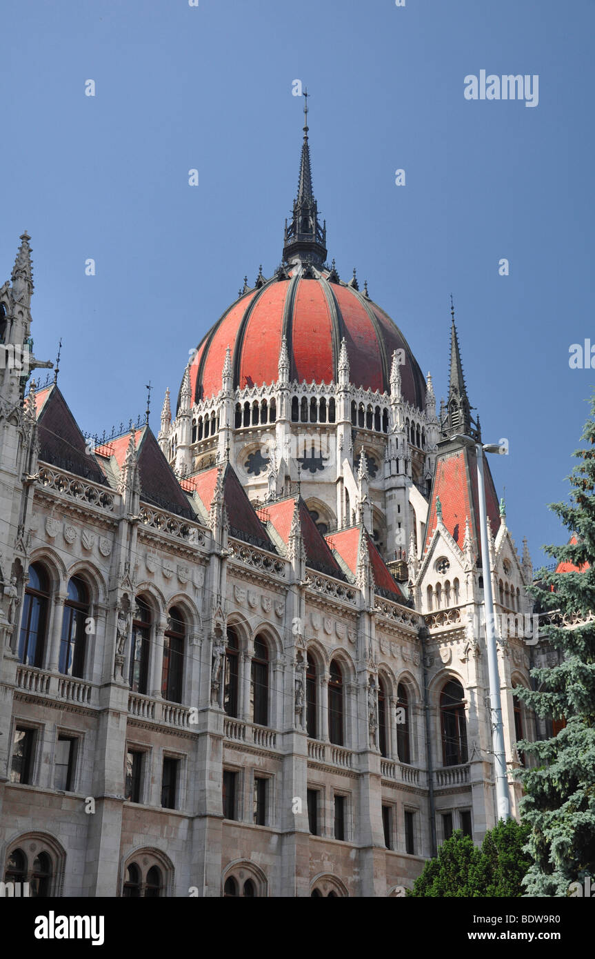 Europa orientale, Ungheria, Budapest, ungherese del Palazzo del Parlamento Foto Stock