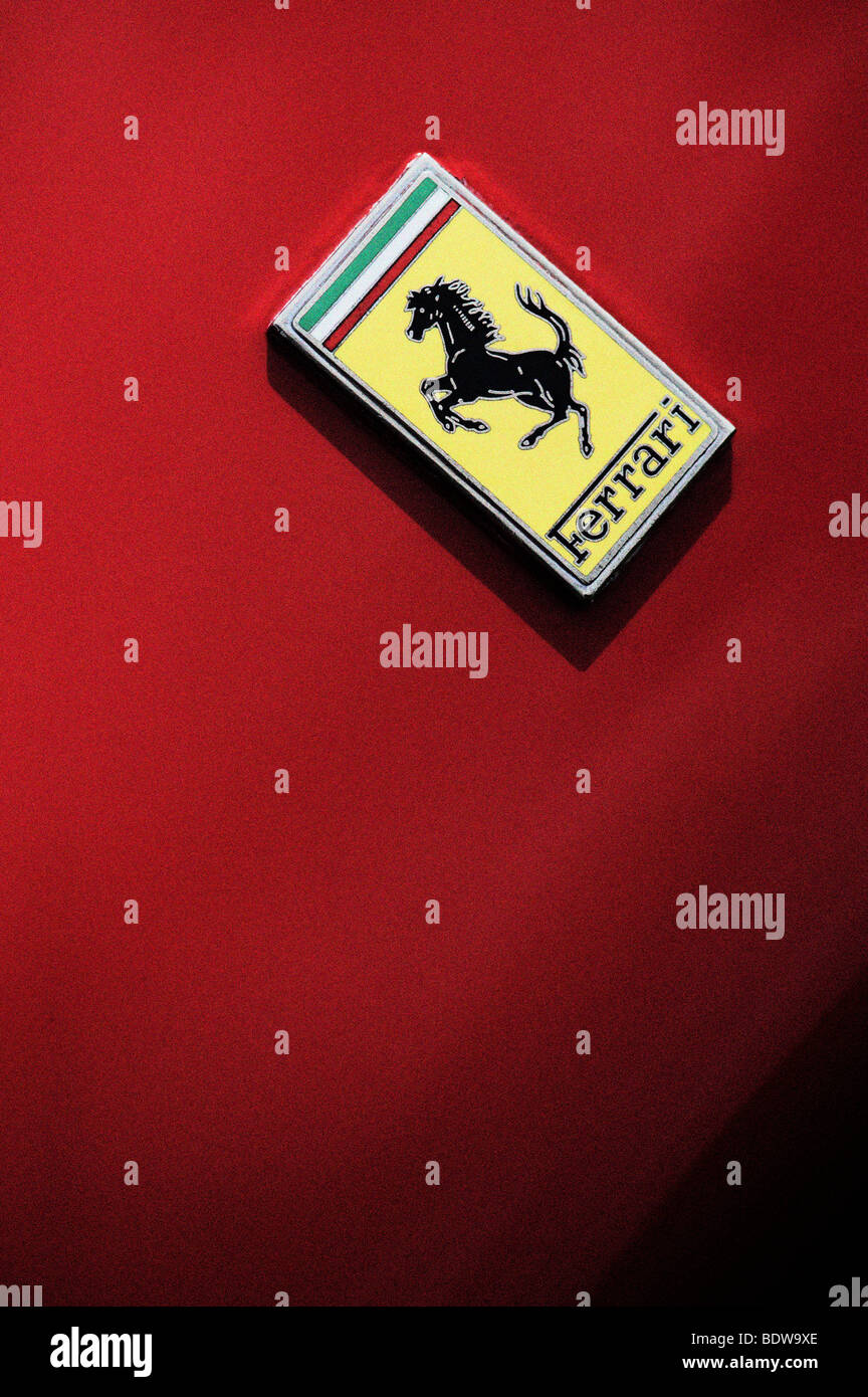 Ferrari badge logo cavallo Foto Stock