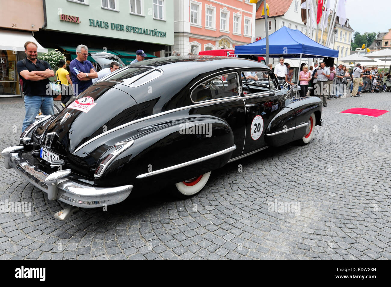 Cadillac Club Coupe serie 62, costruito nel 1942, 2000 km durch Deutschland rally 2009, 2000 km attraverso la Germania 2009, Schwaebisch G Foto Stock