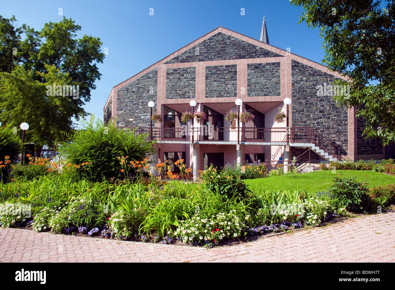 Il lago di il Museo del Bosco in Kenora, Ontario, Canada Foto Stock