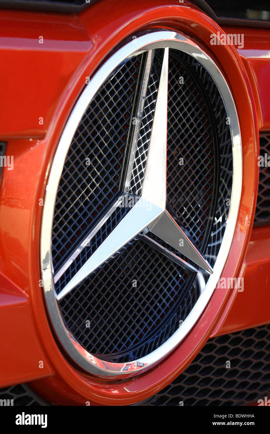 Autocarro Mercedes Actros, stella Mercedes Foto Stock