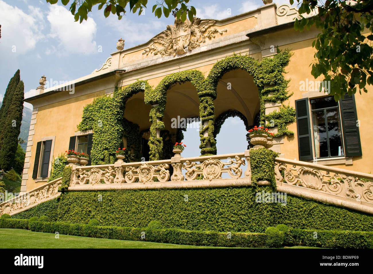 Villa del Balbianello Lenno, Lago di Como, Italia Foto Stock