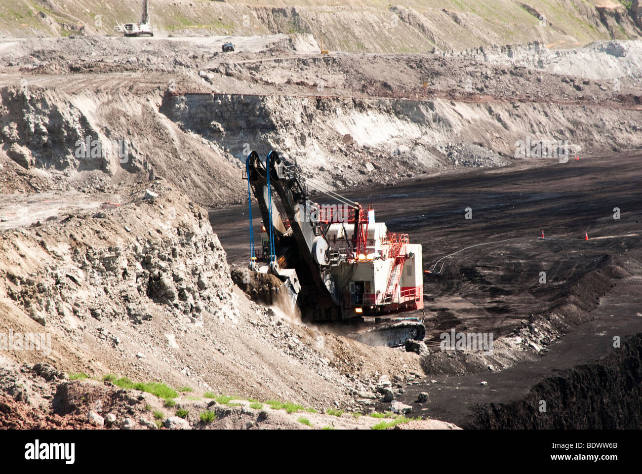 Attività minerarie del carbone in Wyoming Foto Stock