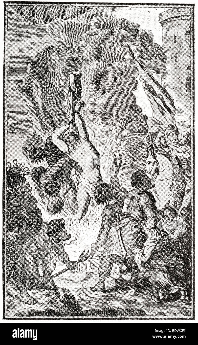 Il martirio degli ebrei Foto Stock