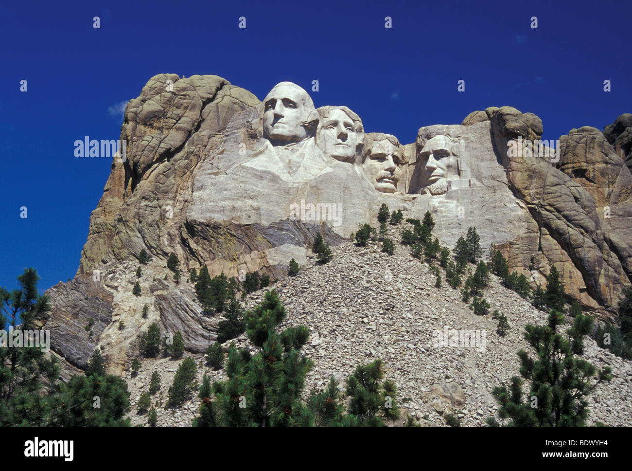 Mount Rushmore National Memorial, il Dakota del Sud, STATI UNITI D'AMERICA Foto Stock