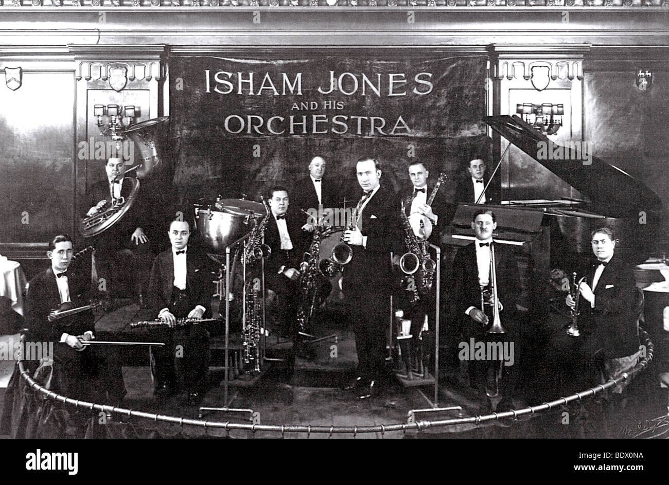 ISHAM JONES E LA SUA ORCHESTRA - noi big band degli anni trenta Foto Stock