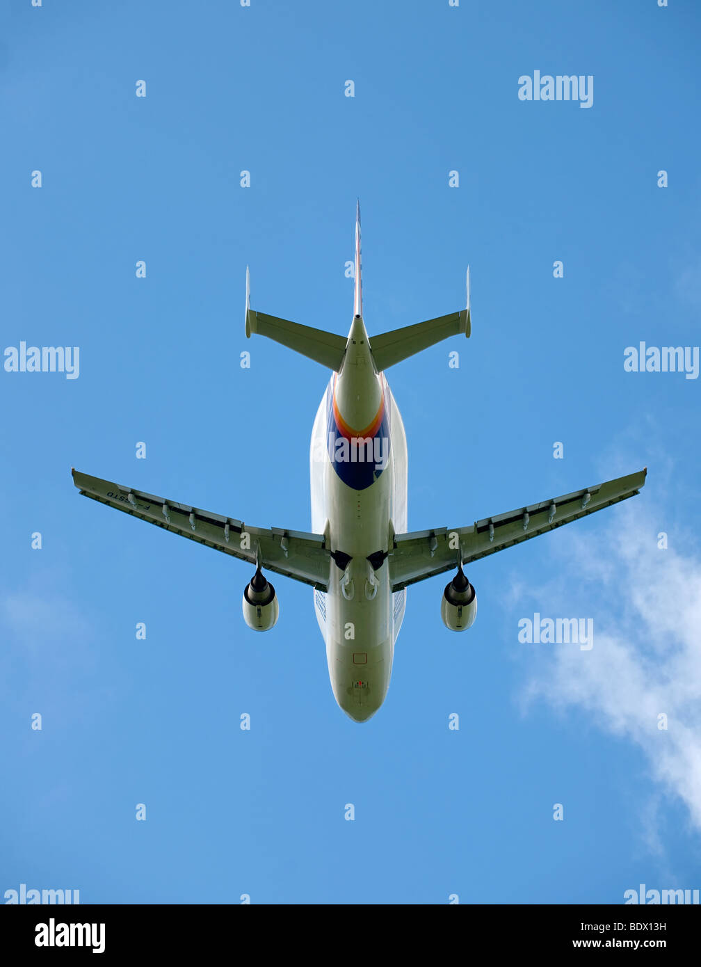 Airbus Beluga F-GSTB dopo il decollo Foto Stock