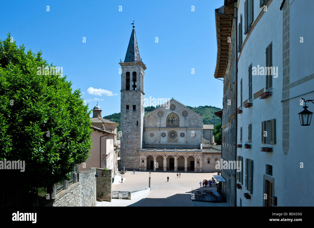 L'Italia,Umbria,Spoleto,la Cattedrale Foto Stock