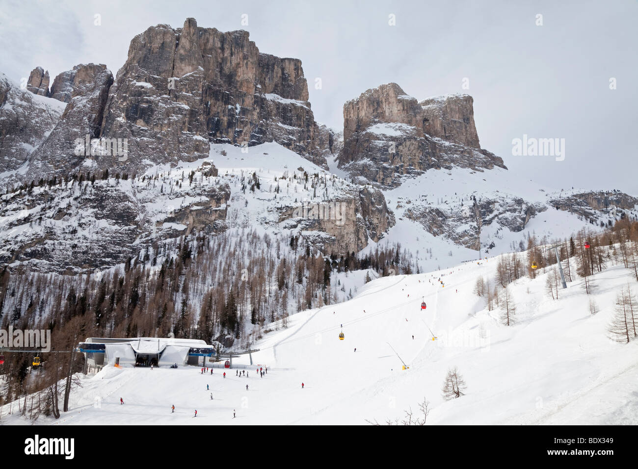 Val di Gardena, Trentino Alto Adige, Dolomiti, Sud Tirolo (Alto Adige), Italia, Europa Foto Stock