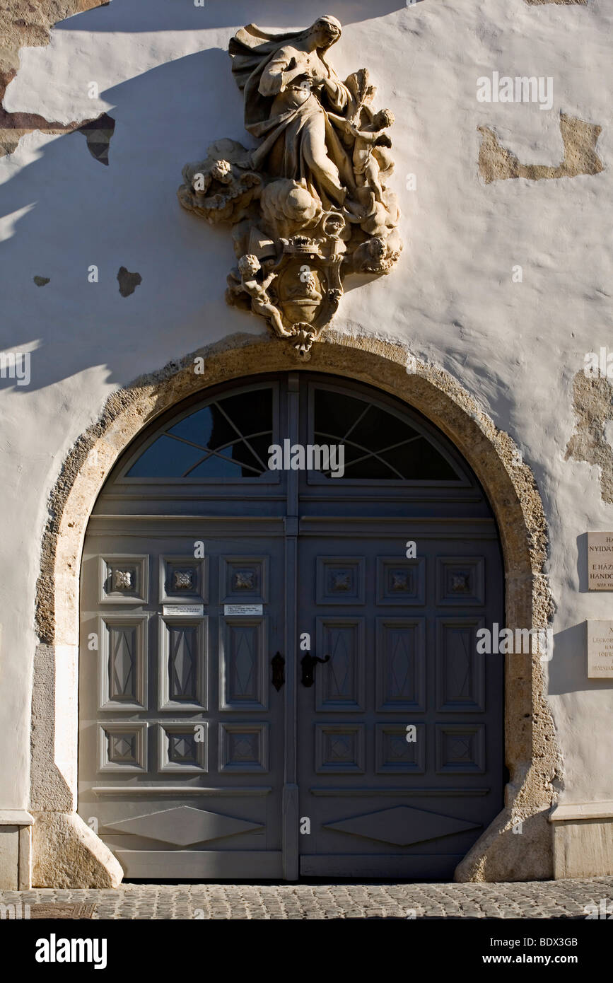 Stile rococò ingresso della ceramica Zsolnay Museum di Pecs, Ungheria Foto Stock
