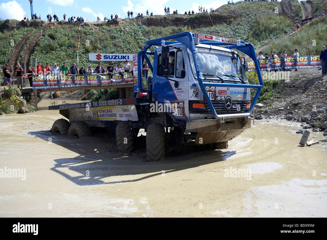 Carrello di prova del Campionato Europeo, ADAC Truck-Grand-Prix 2009 Nuerburgring, Renania-Palatinato, Germania, Europa Foto Stock