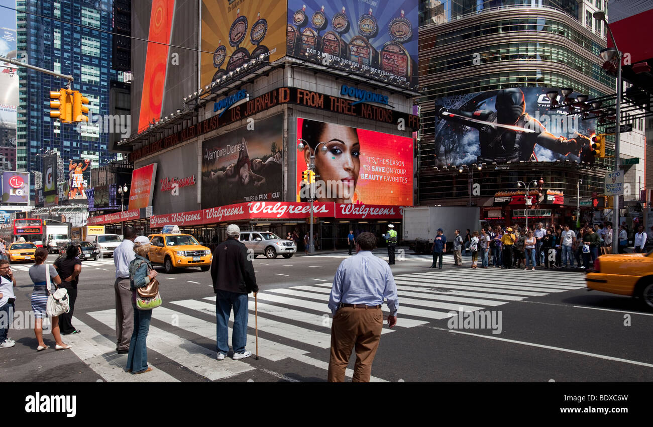 Times Square NYC Foto Stock