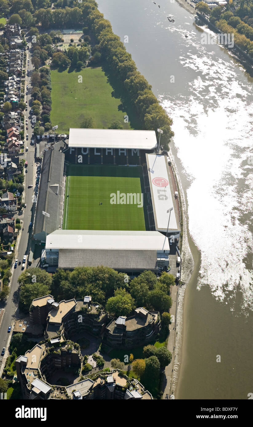 Il Fulham Football Club Stadium Fotografia aerea Foto Stock